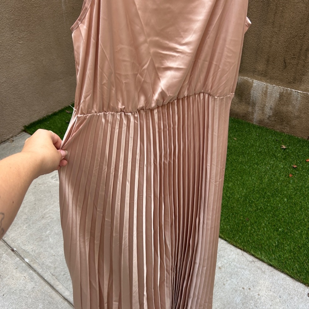 Rachel Zoe Pleated Maxi Skirt in Beige - Picture 5 of 6